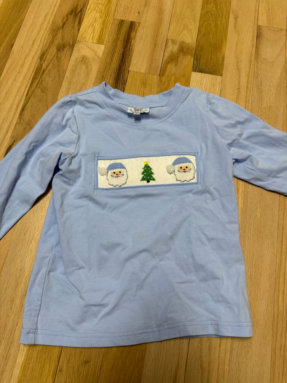 BBS Light Santa Blue Kids Long-Sleeve Shirt